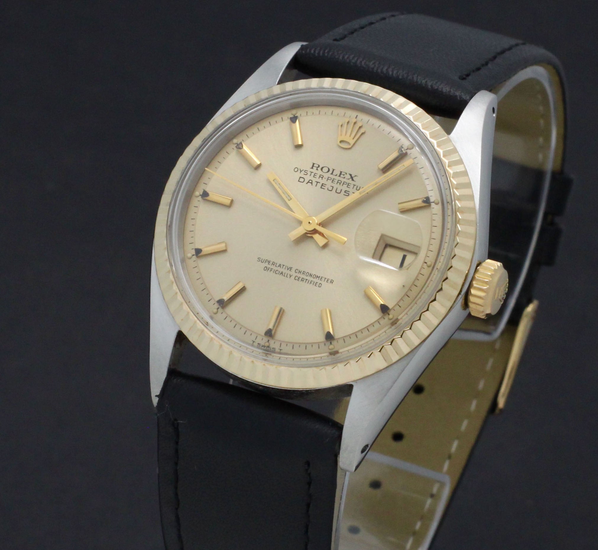 Rolex Datejust 1601 - 1969 - goud/staal - two/tone - Rolex horloge - Rolex kopen - Rolex heren horloge - Trophies Watches