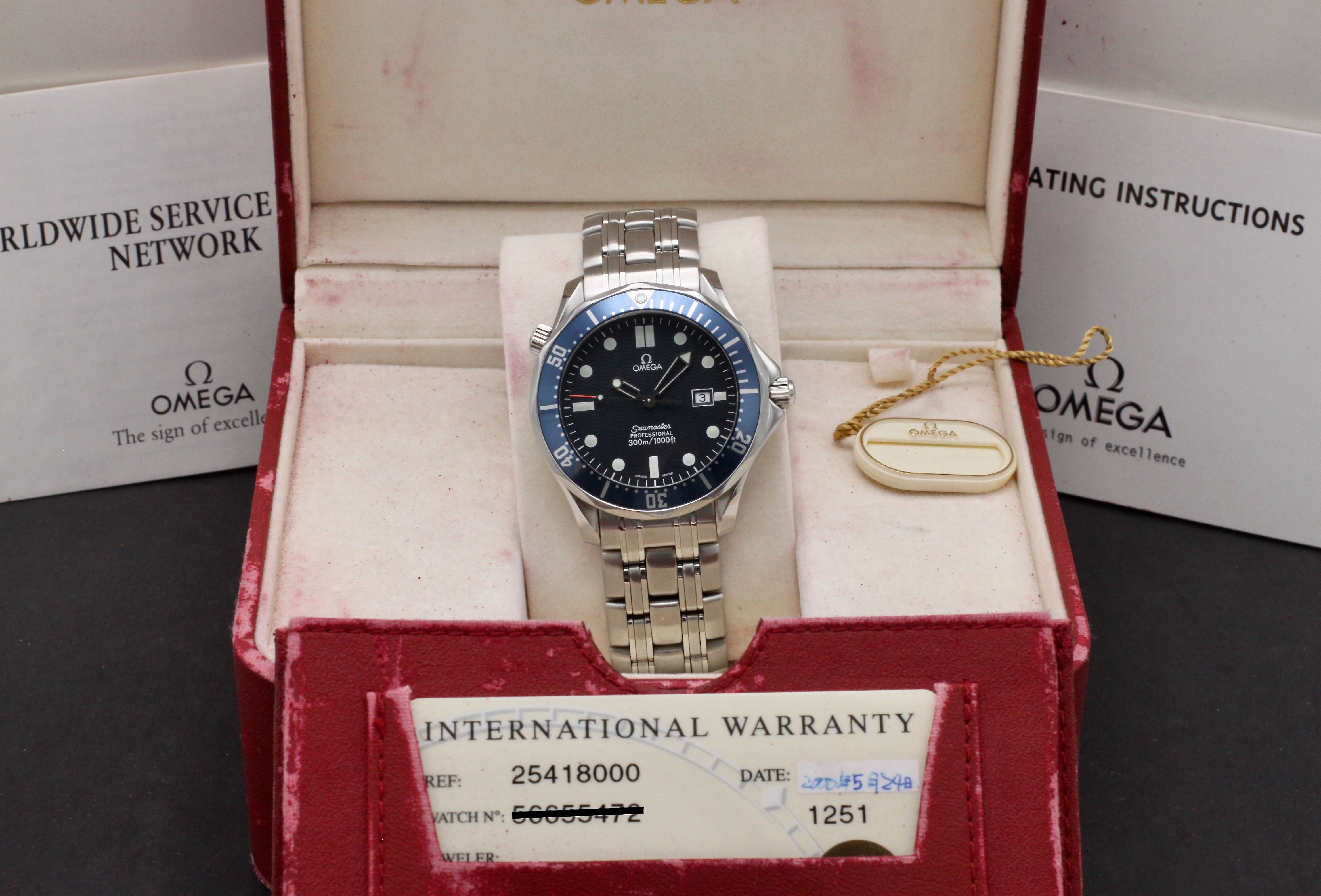 Omega Seamaster Diver 300 M 2541.80.00 - 2000 - Omega horloge - Omega kopen - Omega heren horloge - Trophies Watches