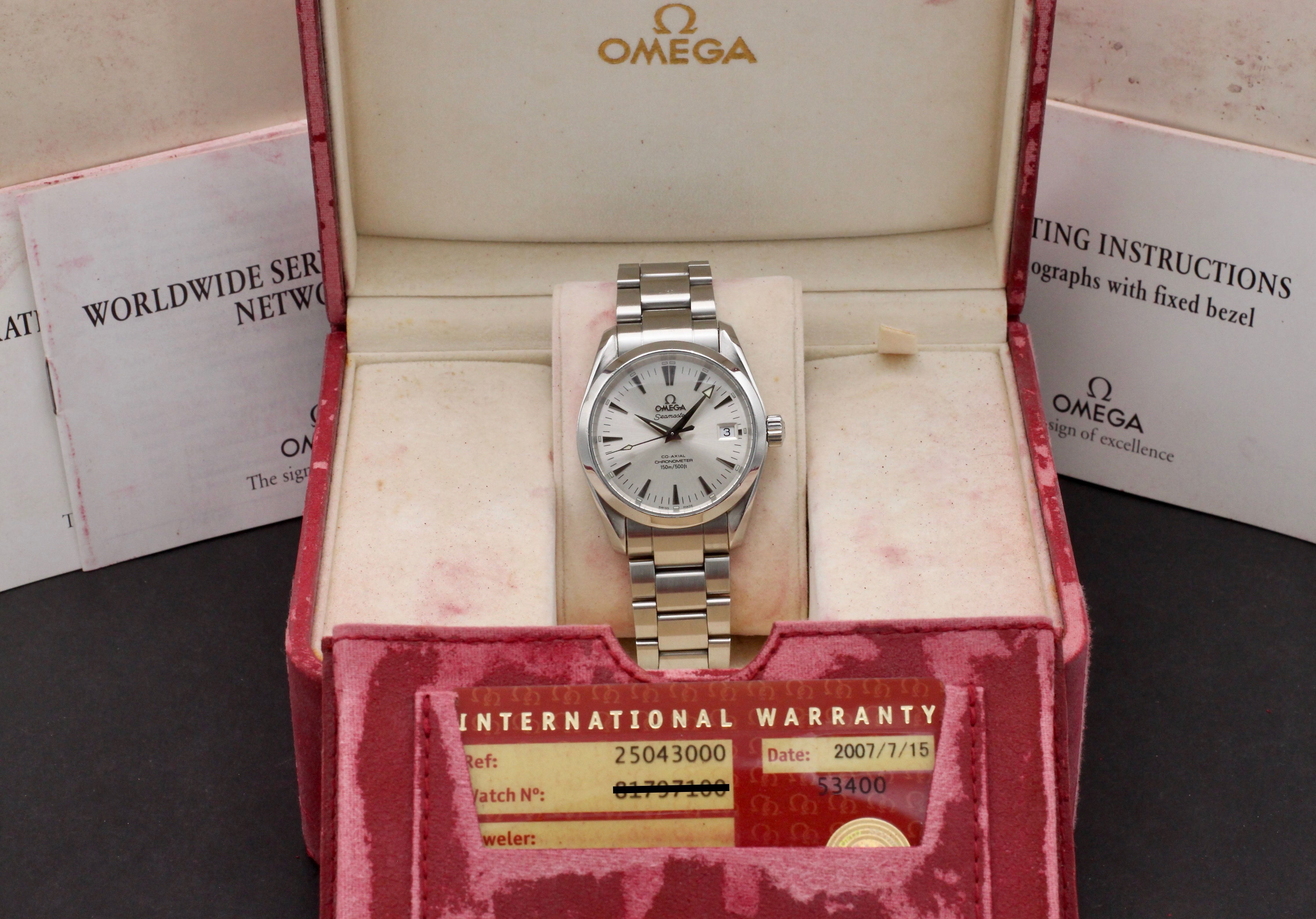 Omega Seamaster Aqua Terra Co-axial 2504.30.00 - 2007 - Omega horloge - Omega kopen - Omega heren horloge - Trophies Watches