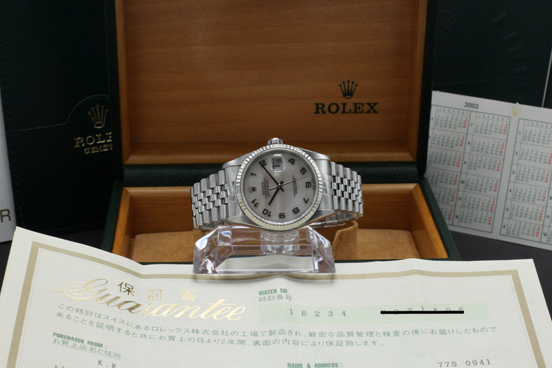 Rolex Datejust 16234 - 2003 - Rolex horloge - Rolex kopen - Rolex heren horloge - Trophies Watches