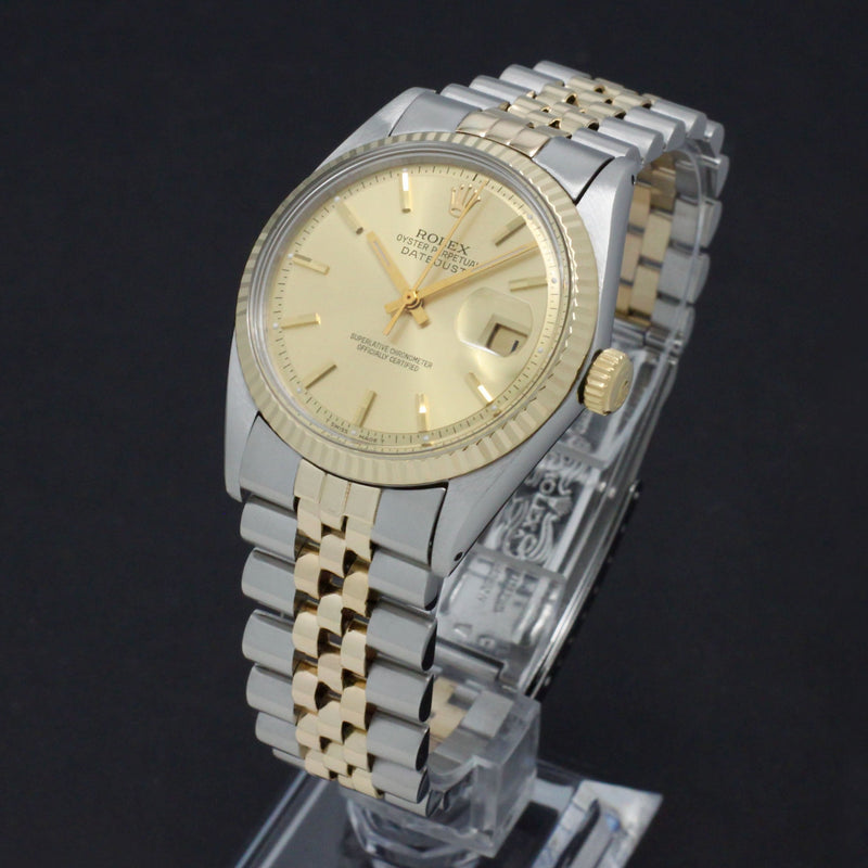 Rolex Datejust 1601 - 1966 - goud/staal - two/tone - Rolex horloge - Rolex kopen - Rolex heren horloge - Trophies Watches