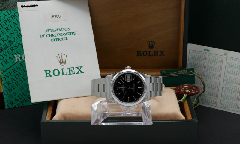 Rolex Oyster Perpetual Date 15200 - 1998 - Rolex horloge - Rolex kopen - Rolex heren horloge - Trophies Watches