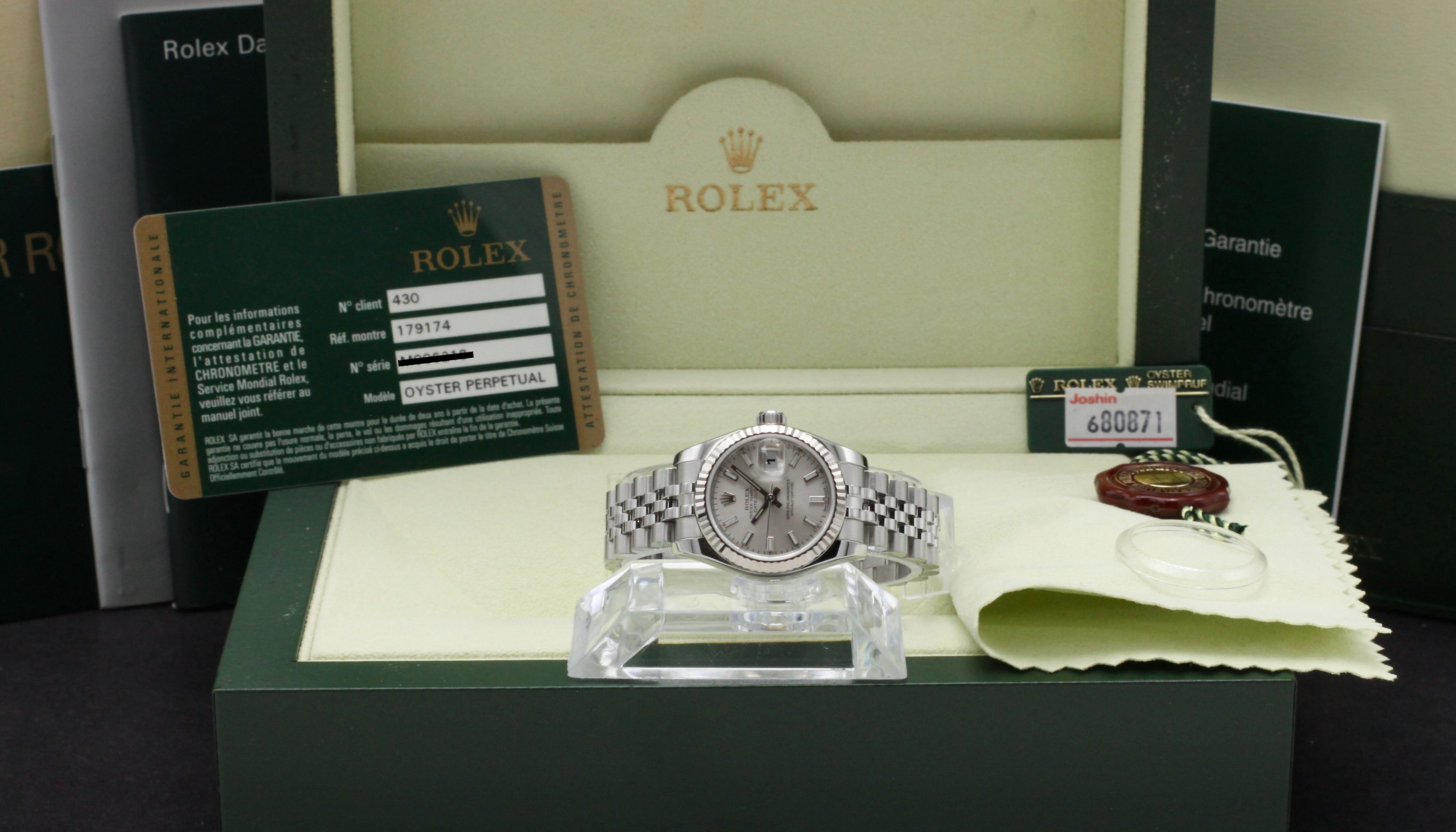 Rolex Oyster Perpetual Lady Datejust 179174 - 2008 - Rolex horloge - Rolex kopen - Rolex dames horloge - Trophies Watches