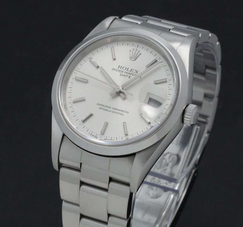 Rolex Oyster Perpetual Date 15200 - 1997 - Rolex horloge - Rolex kopen - Rolex heren horloge - Trophies Watches