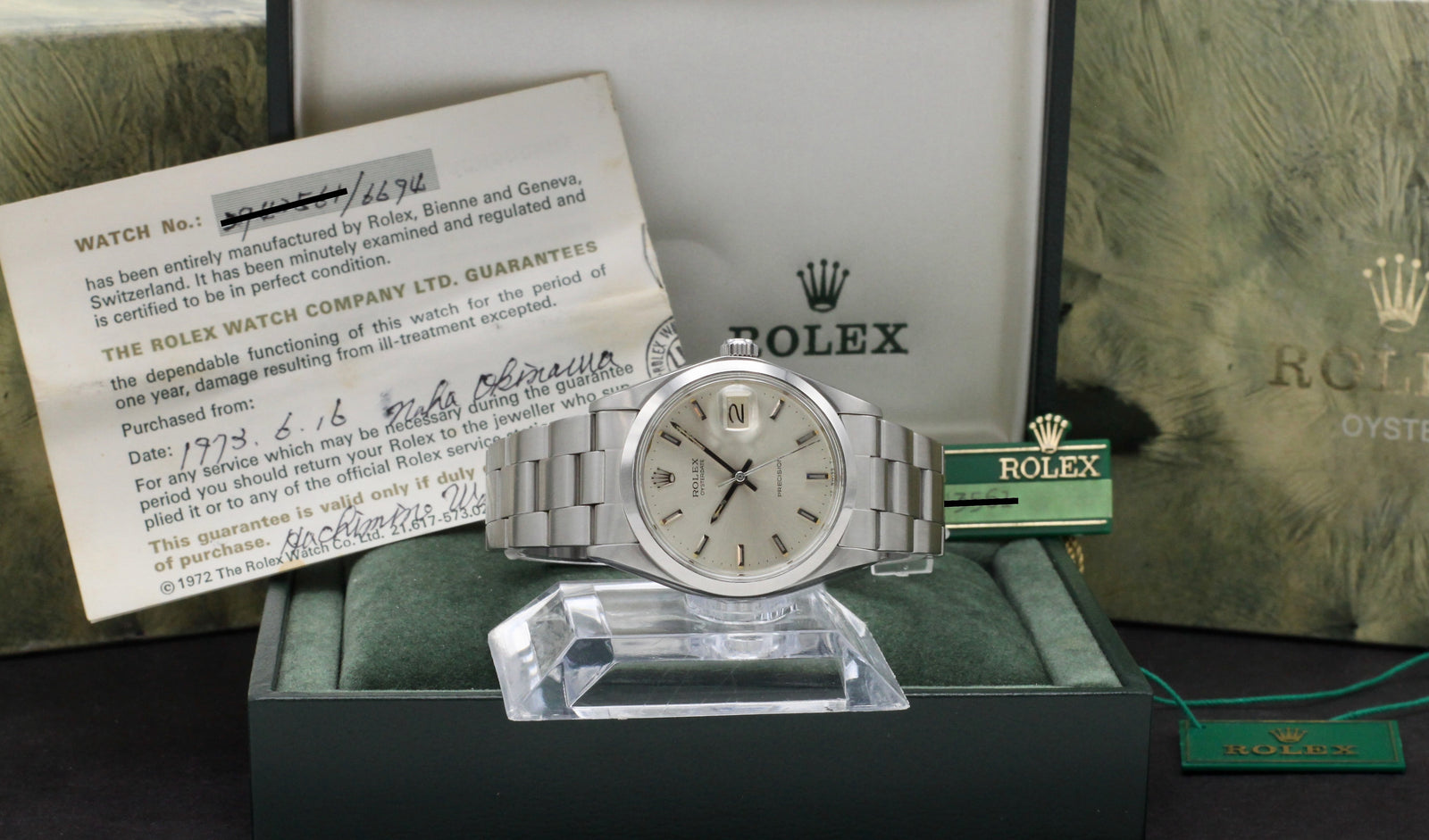 Rolex Oyster Precision 6694, Box & Papers, Serviced, 1973 | Rolex