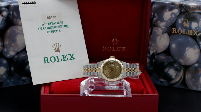 Rolex Lady-Datejust 69173 - 1998 - Rolex horloge - Rolex kopen - Rolex dames horloge - Trophies Watches