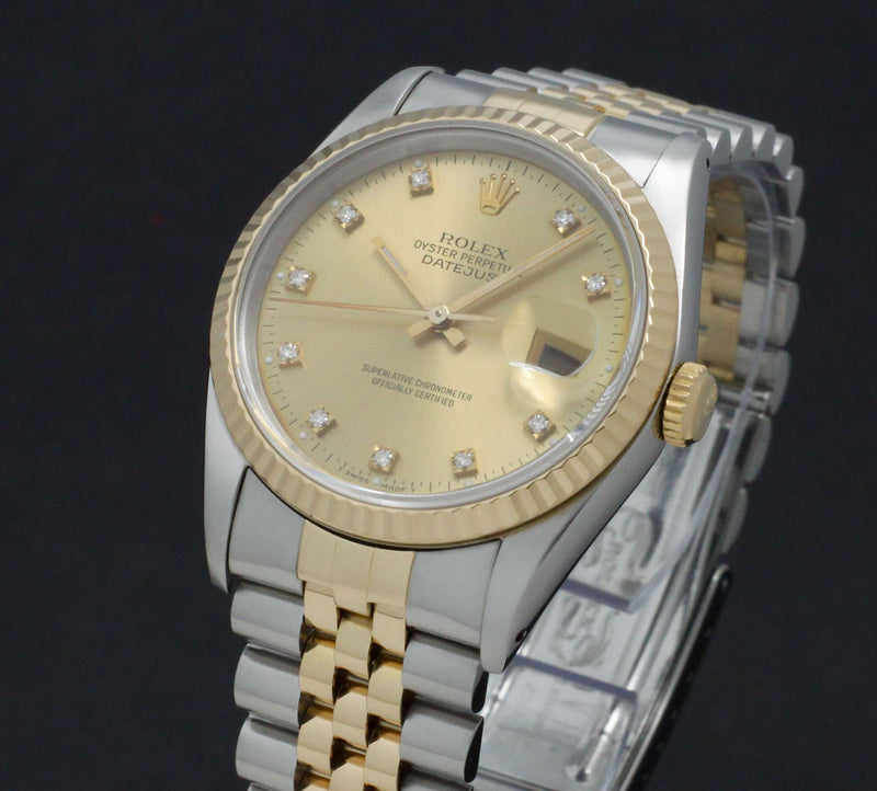 Rolex Datejust 16233G - 1991 - Rolex horloge - Rolex kopen - Rolex heren horloge - Trophies Watches