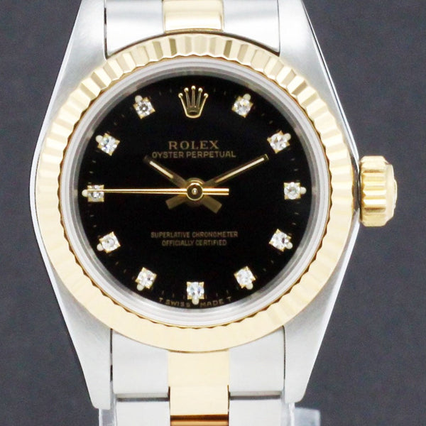 Rolex Oyster Perpetual Lady 67193G - 1994 - Rolex horloge - Rolex kopen - Rolex dames horloge - Trophies Watches