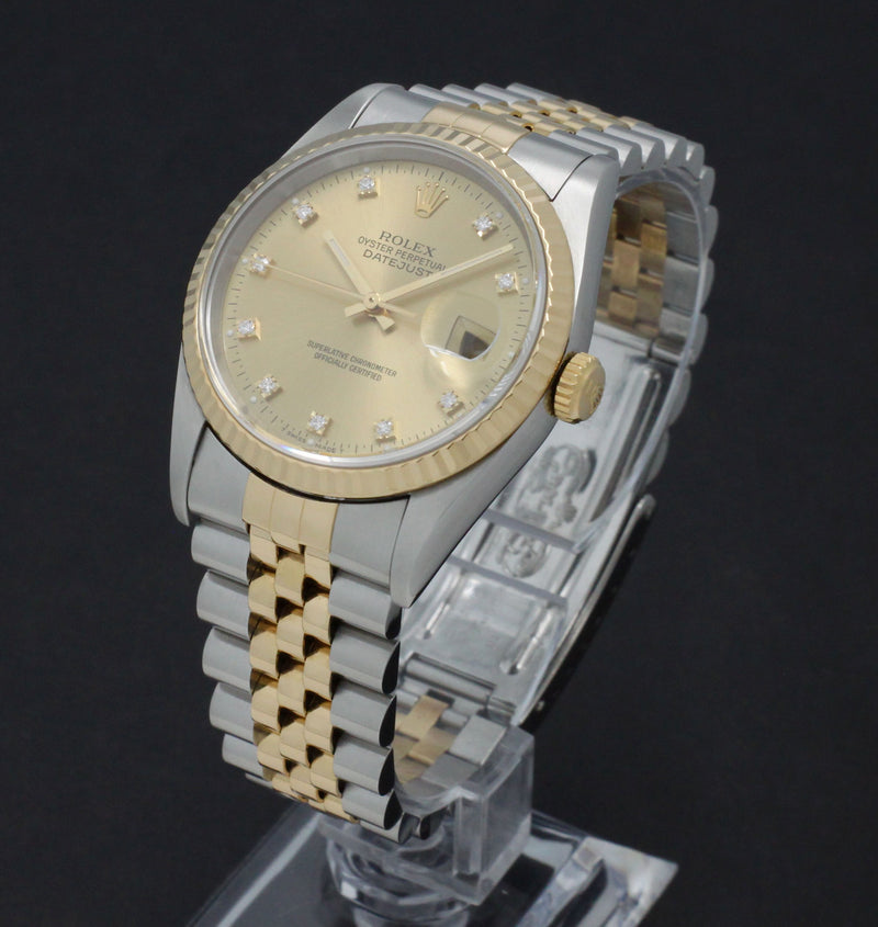 Rolex Datejust 16233G - 1995 - Rolex horloge - Rolex kopen - Rolex heren horloge - Trophies Watches