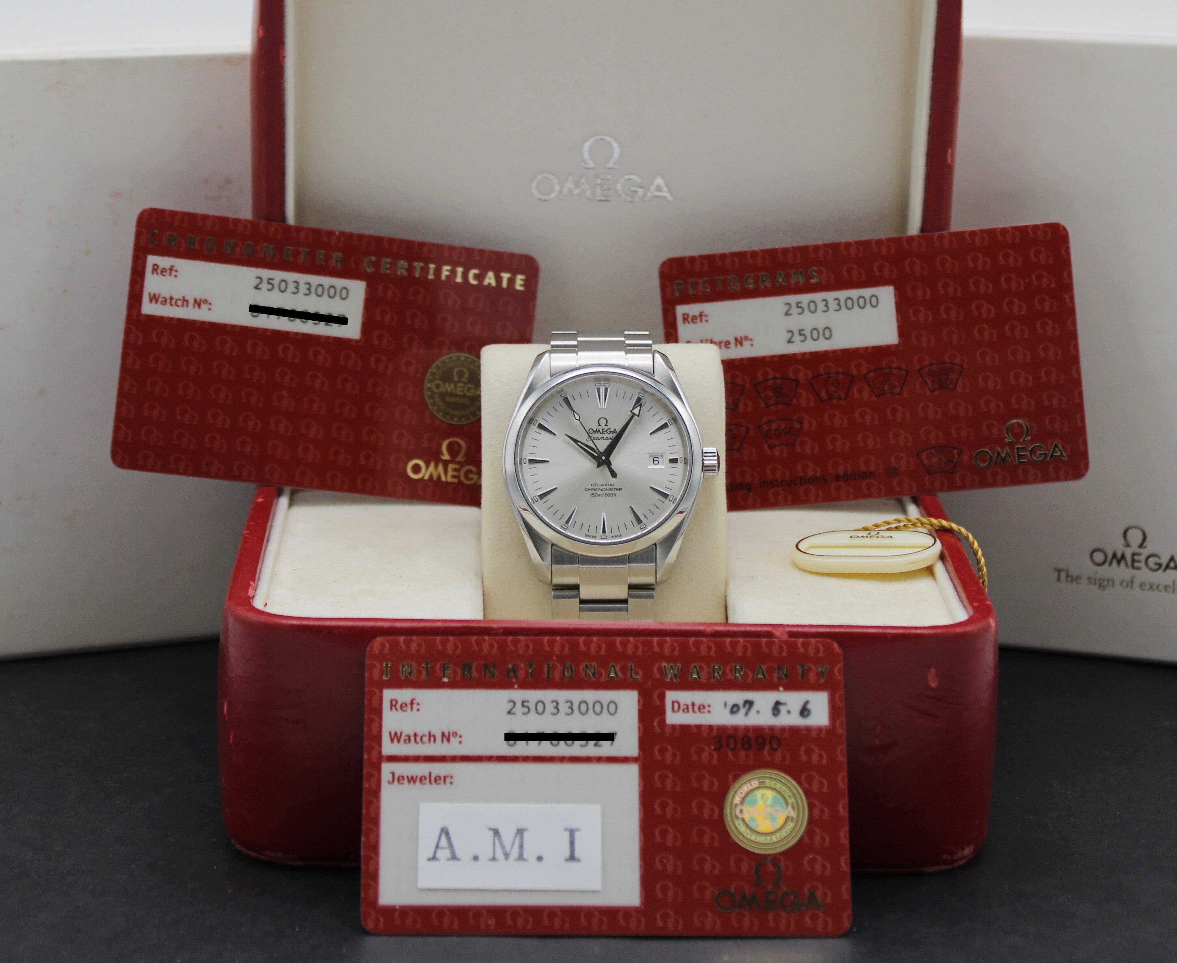 Omega Seamaster Aqua Terra 2503.30.00 - 2007 - Omega horloge - Omega kopen - Omega heren horloge - Trophies Watches