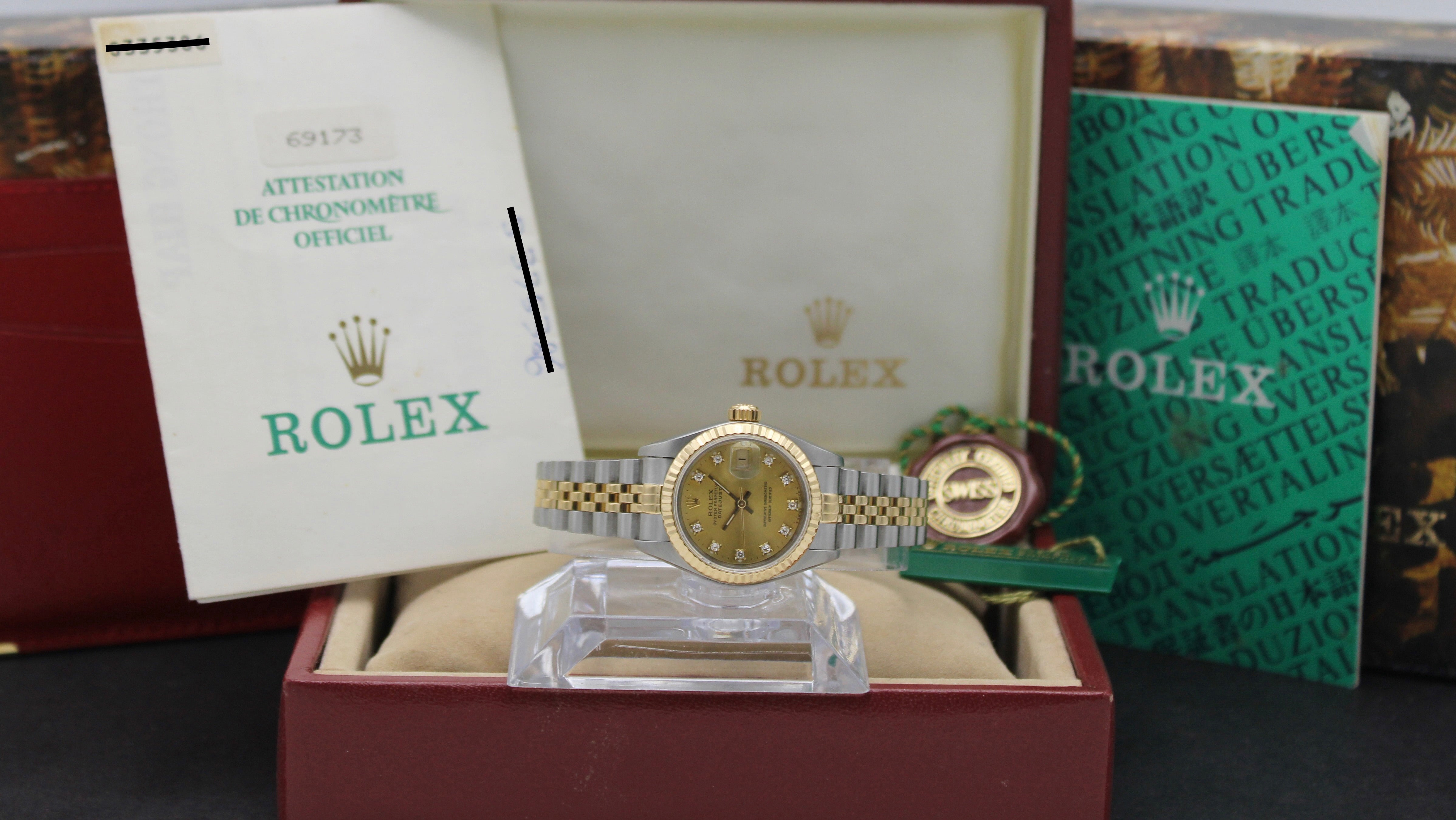 Rolex Lady-Datejust 69173G - 1994 - Rolex horloge - Rolex kopen - Rolex dames horloge - Trophies Watches