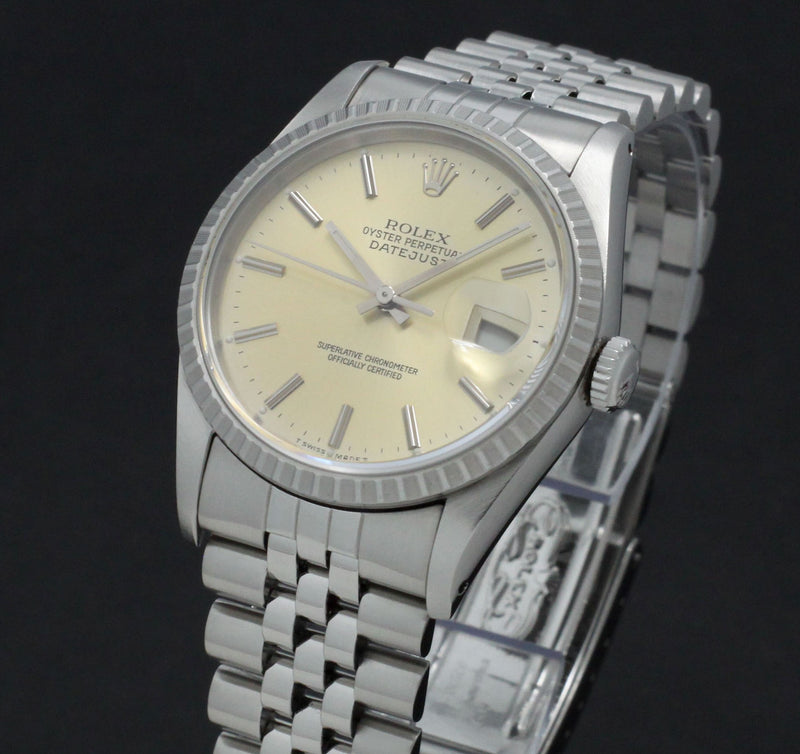 Rolex Datejust 16220 - 1989 - Rolex horloge - Rolex kopen - Rolex heren horloge - Trophies Watches