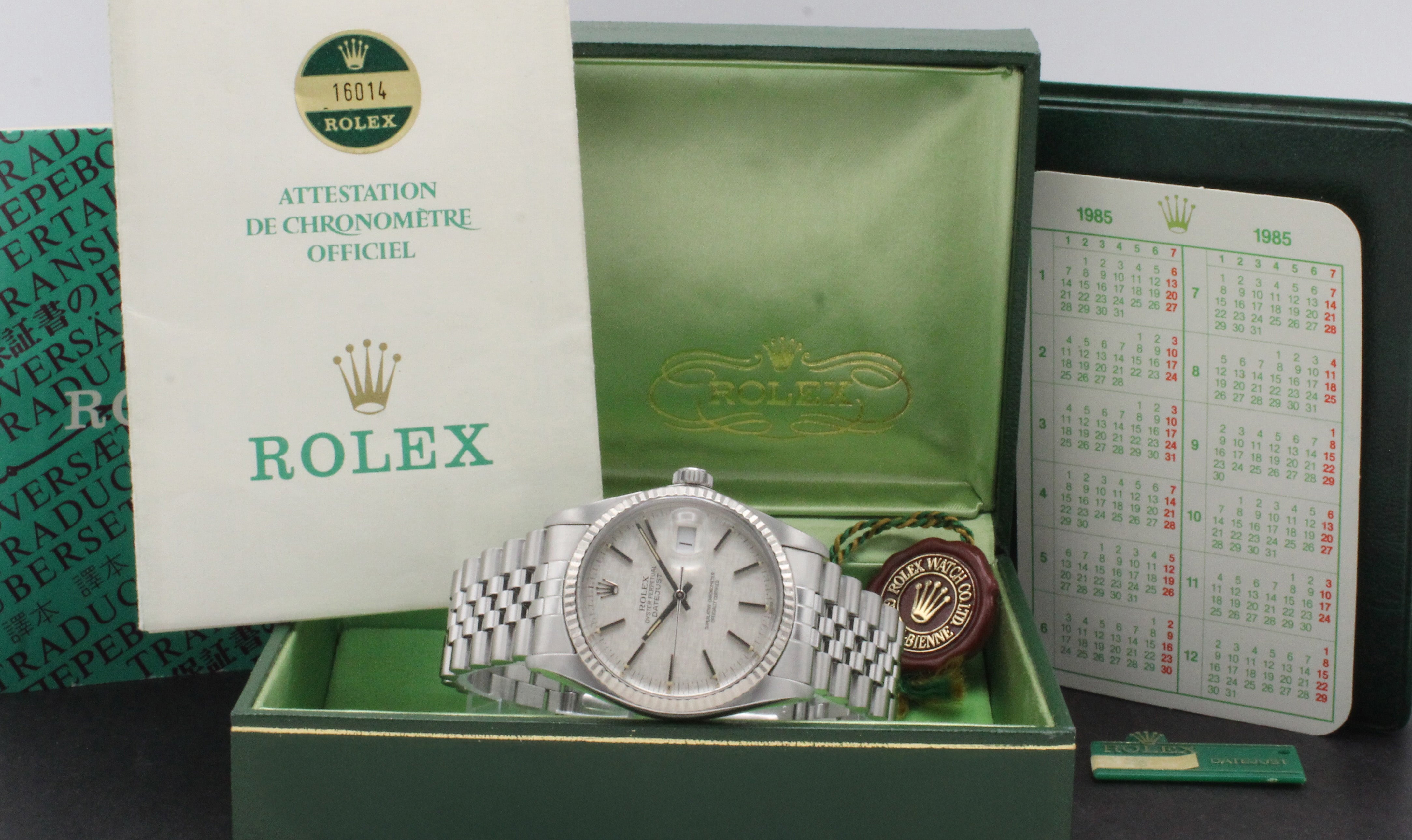 Rolex Datejust 16014 - 1985 - Rolex horloge - Rolex kopen - Rolex heren horloge - Trophies Watches