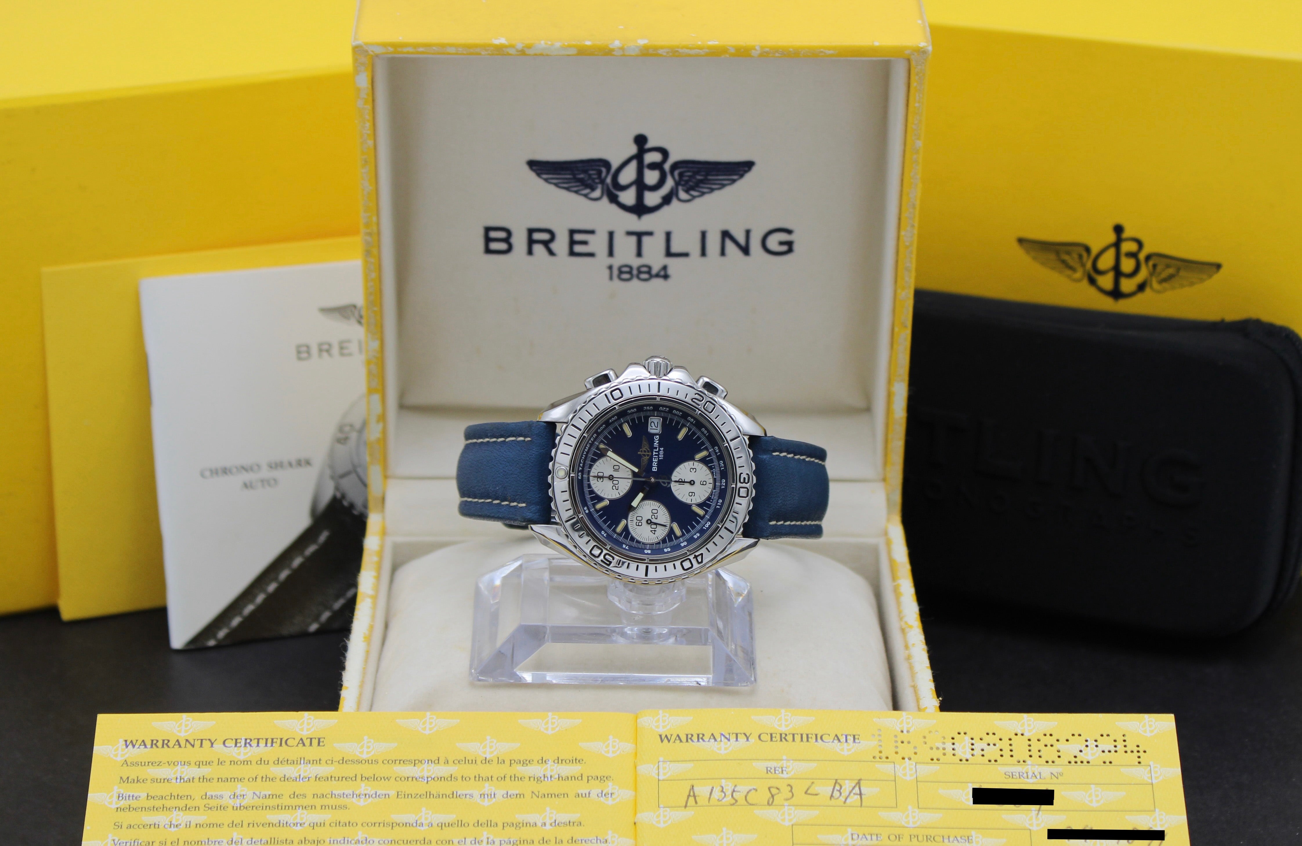 Breitling Shark A13051 - 1996 - Breitling horloge - Breitling kopen - Breitling heren horloge - Trophies Watches