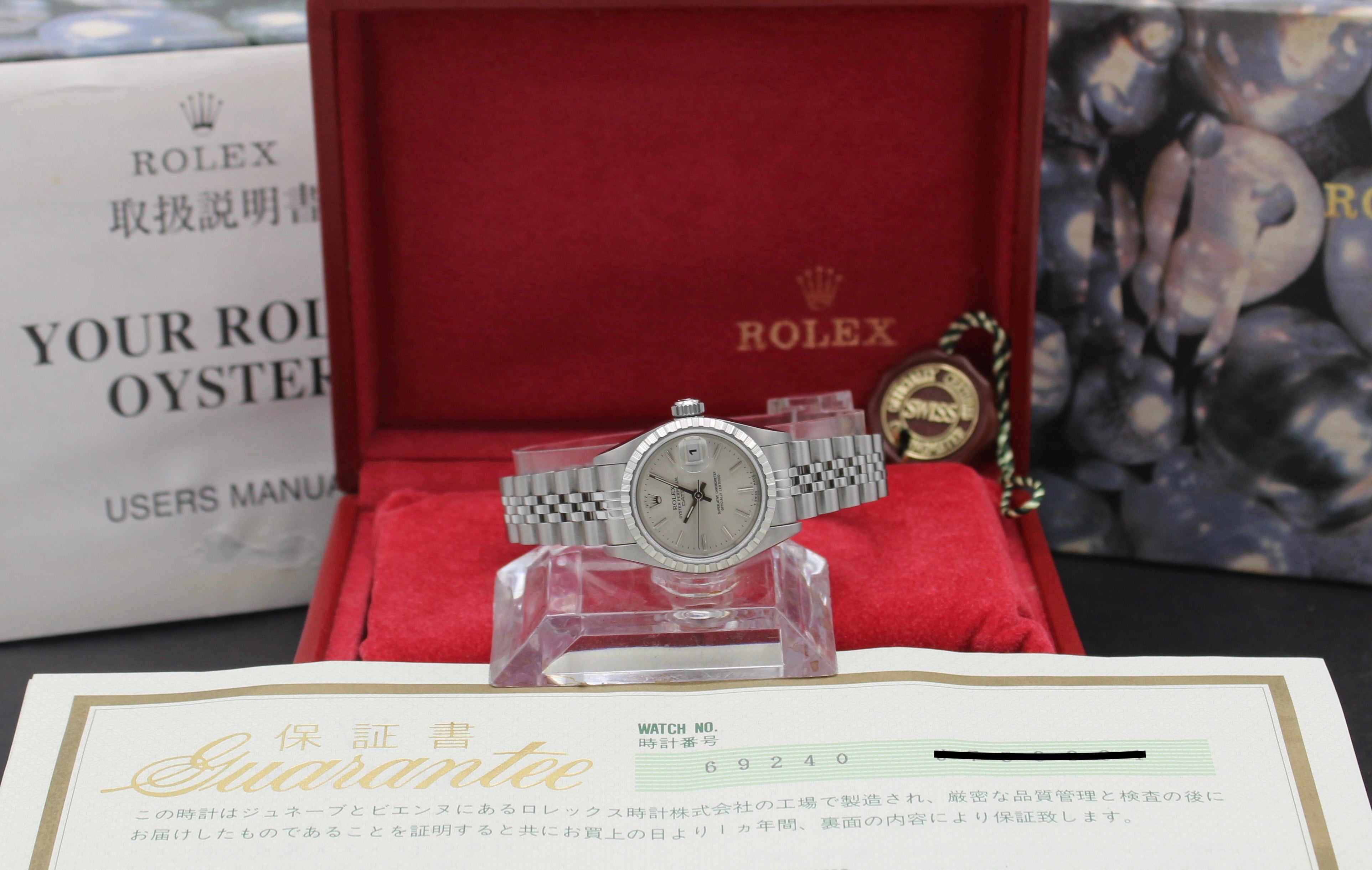 Rolex Oyster Perpetual Lady Date 69240 - 2000 - Rolex horloge - Rolex kopen - Rolex dames horloge - Trophies Watches