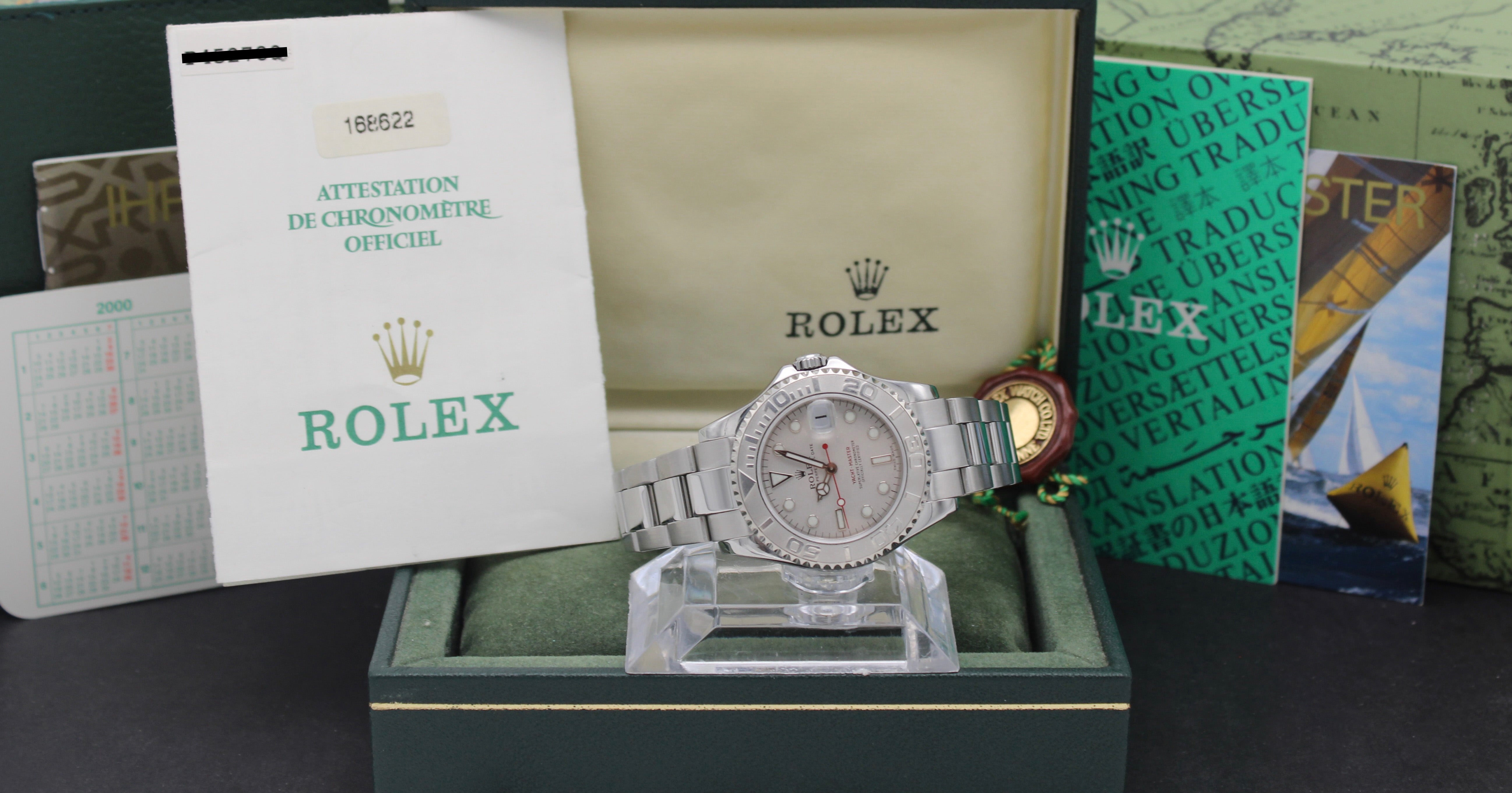 Rolex Yachtmaster 168622 - 2000 - Rolex horloge - Rolex kopen - Rolex heren horloge - Trophies Watches