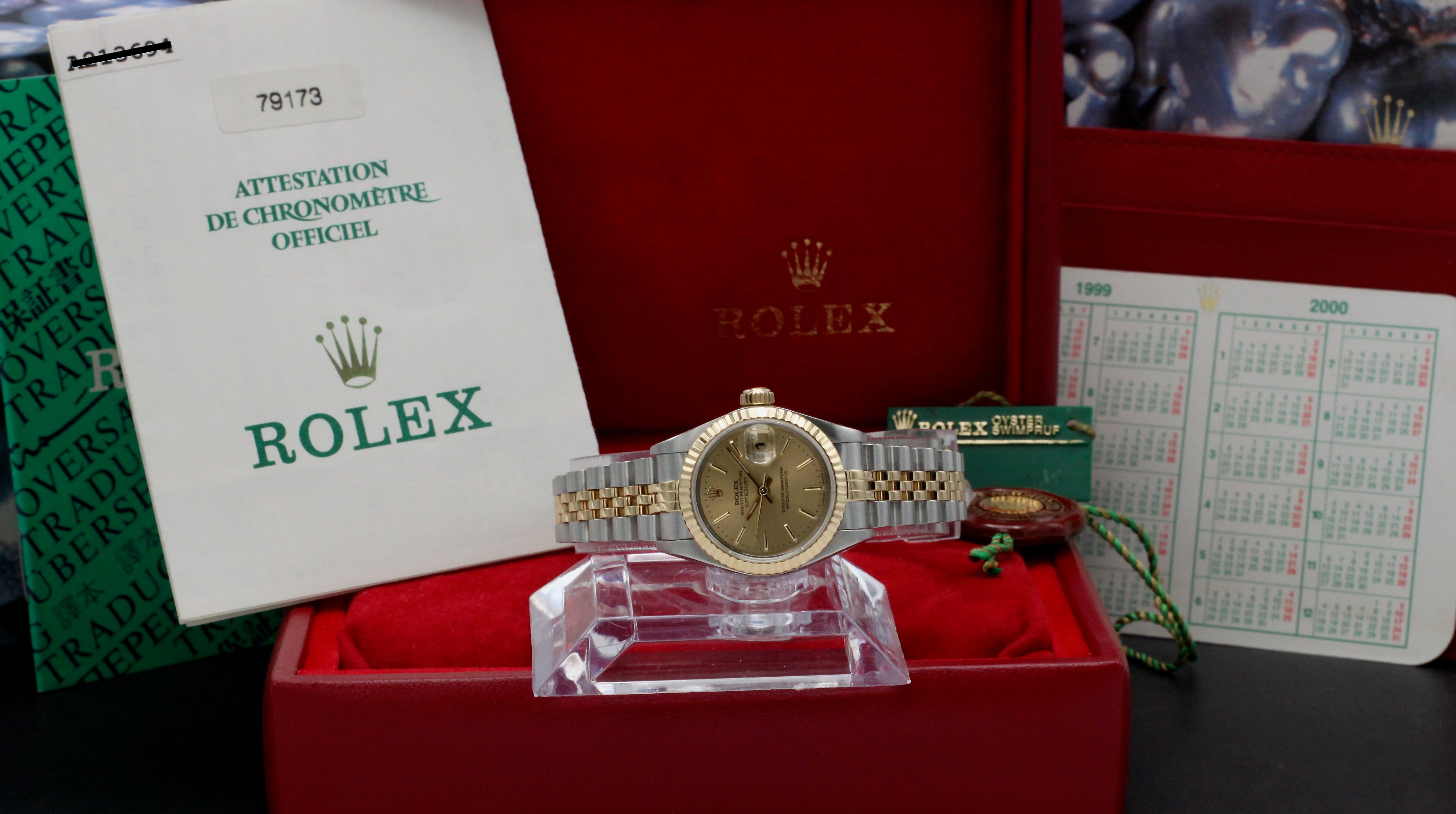 Rolex Lady-Datejust 79173 - 1999 - Rolex horloge - Rolex kopen - Rolex dames horloge - Trophies Watches