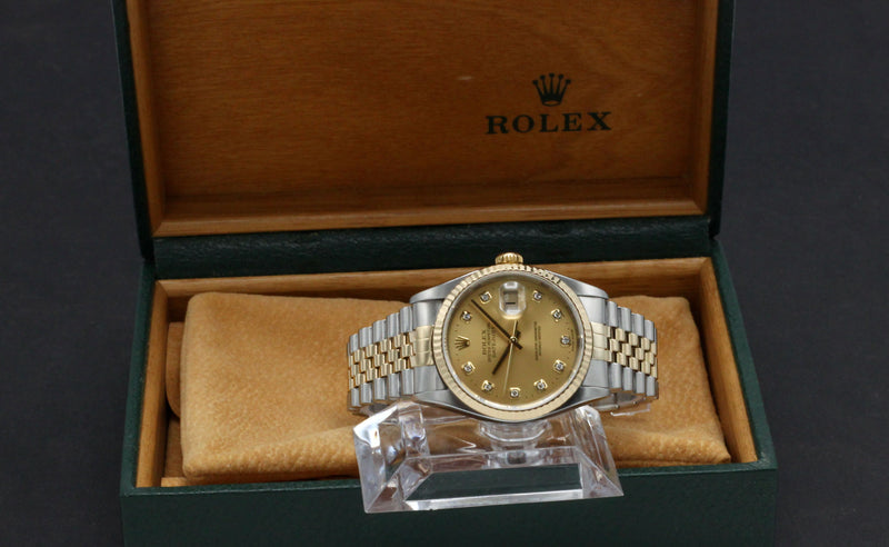 Rolex Datejust 16233G - 2002 - Rolex horloge - Rolex kopen - Rolex heren horloge - Trophies Watches