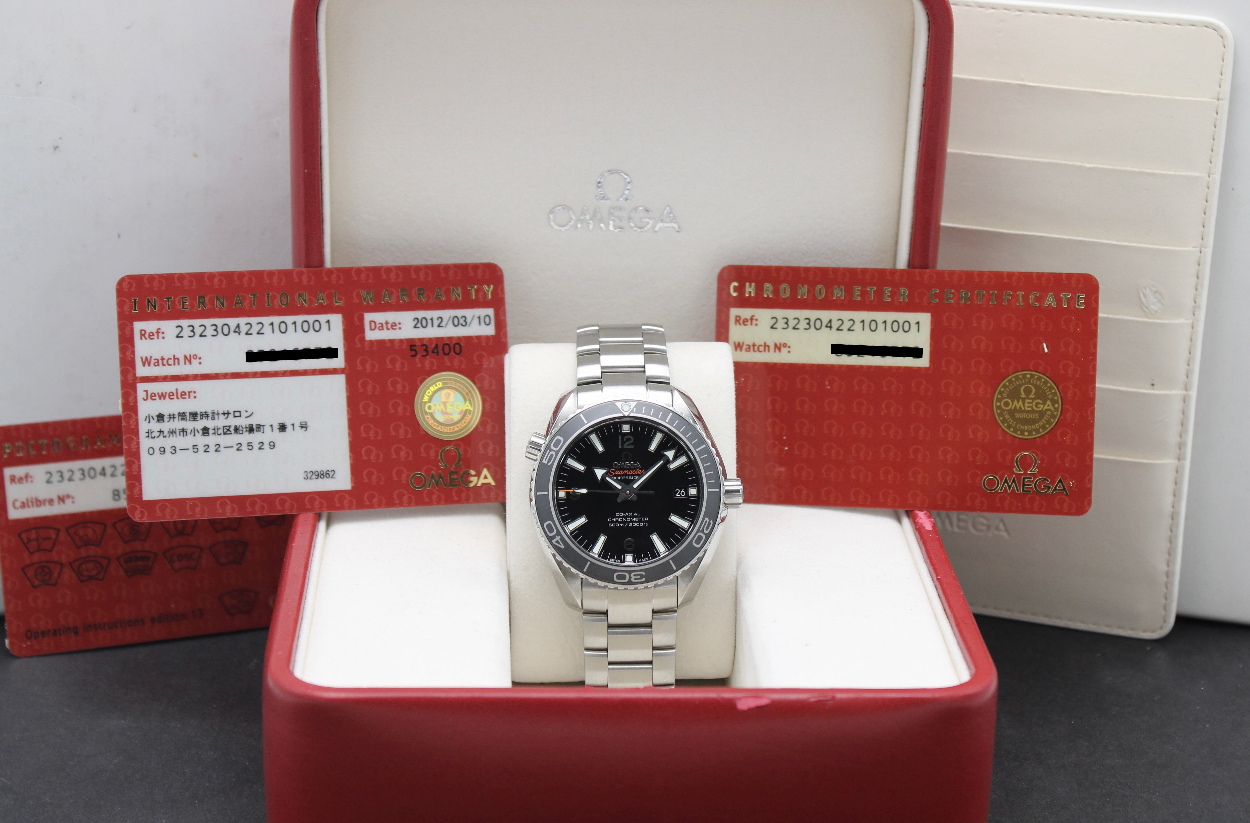 Omega Seamaster Planet Ocean 232.30.42.21.01.001 - 2012 - Omega horloge - Omega kopen - Omega heren horloge - Trophies Watches