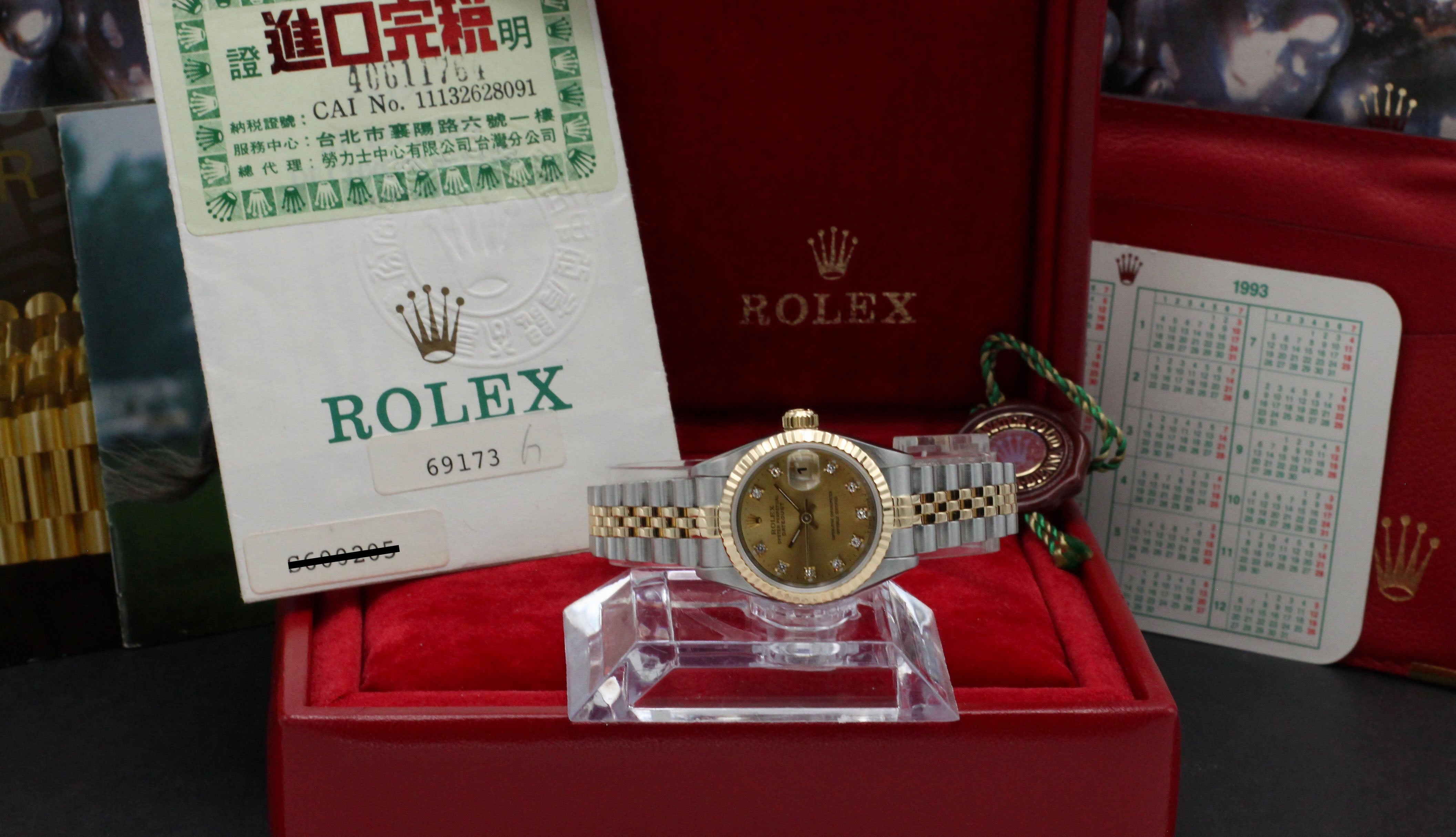 Rolex Lady-Datejust 69173G - 1993 - Rolex horloge - Rolex kopen - Rolex dames horloge - Trophies Watches