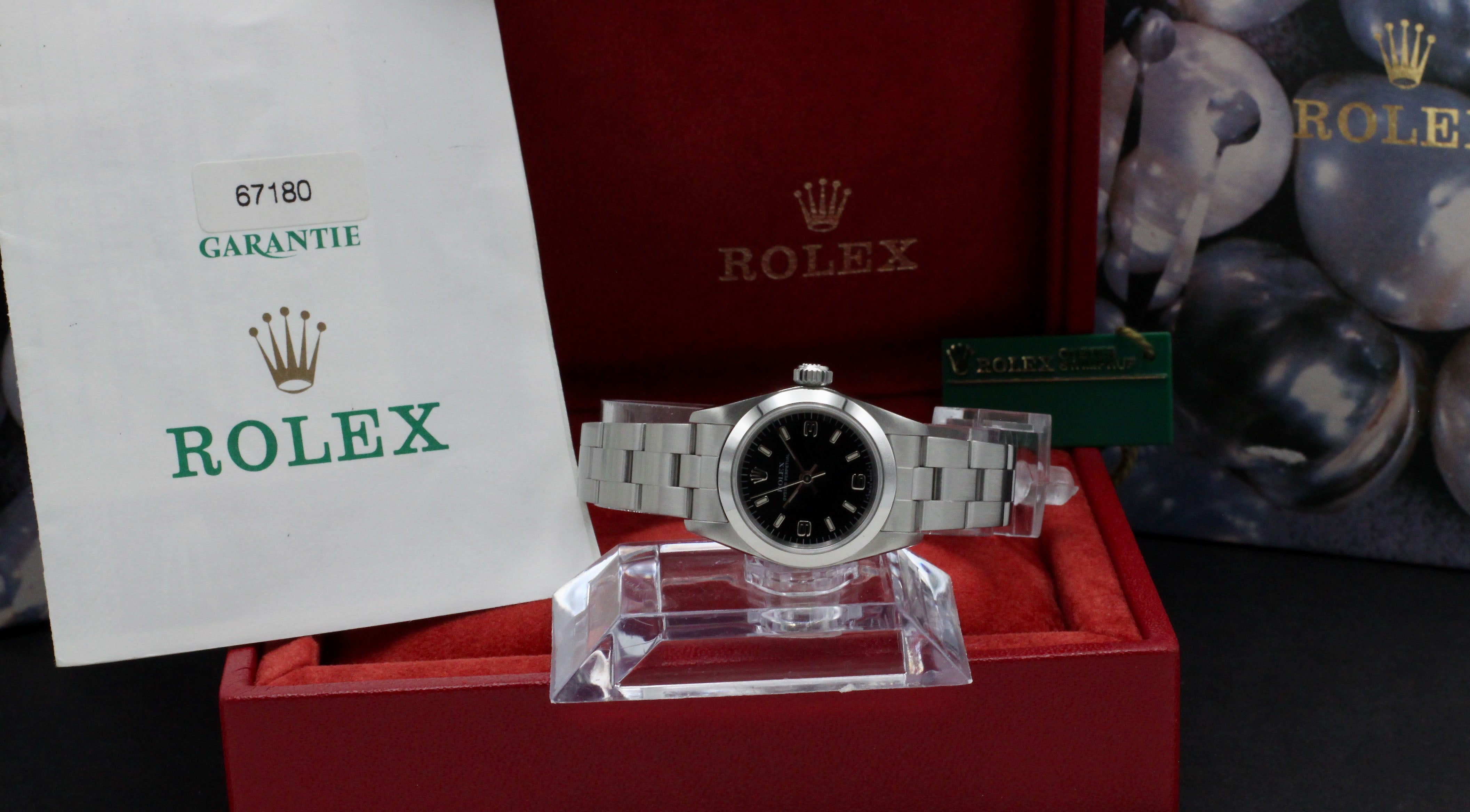 Rolex Oyster Perpetual 67180 - 1997 - Rolex horloge - Rolex kopen - Rolex dames horloge - Trophies Watches