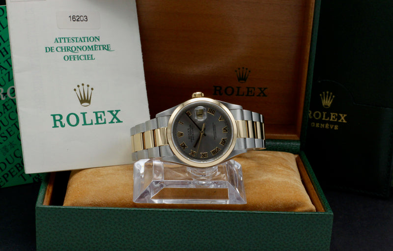 Rolex Datejust 16203, Box & Papers, 2000