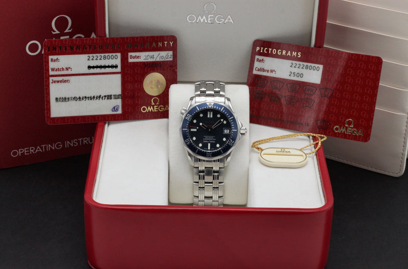 Omega Seamaster Diver 300 M 2222.80.00 - 2014 - Omega horloge - Omega kopen - Omega heren horloge - Trophies Watches