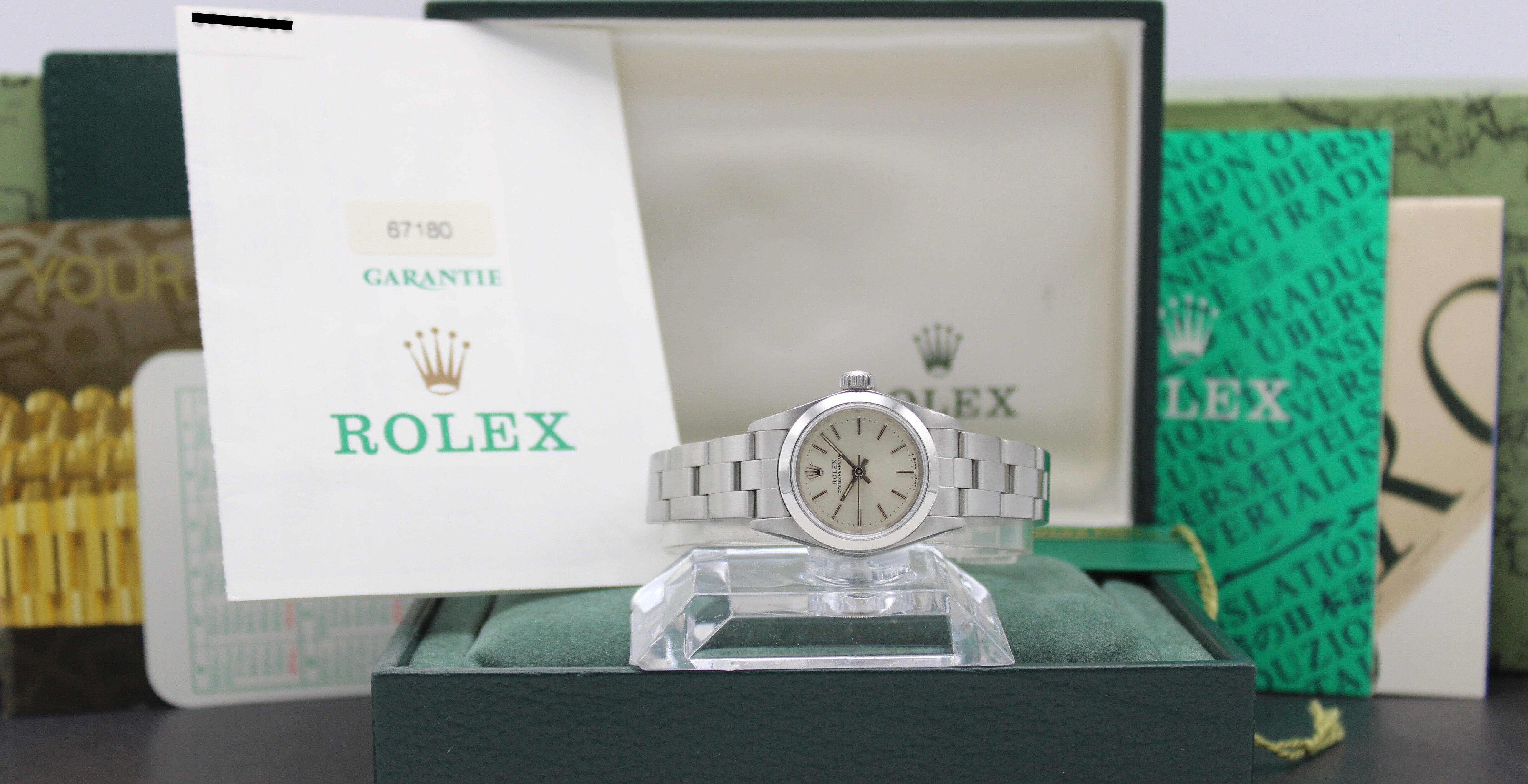 Rolex Oyster Perpetual 67180 - 1998 - Rolex horloge - Rolex kopen - Rolex dames horloge - Trophies Watches