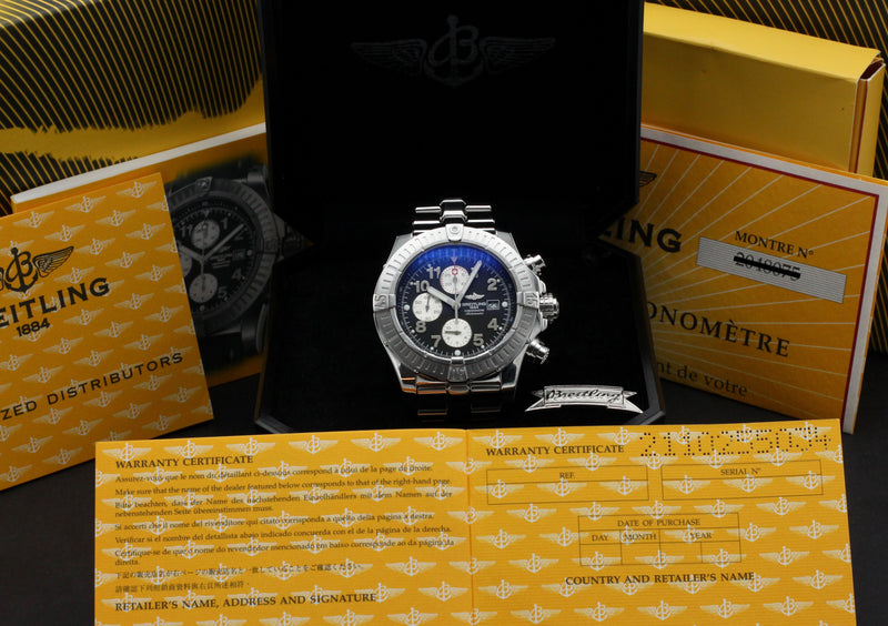 Breitling Super Avenger A13370- 2012 - Breitling horloge - Breitling kopen - Breitling heren horloge - Trophies Watches