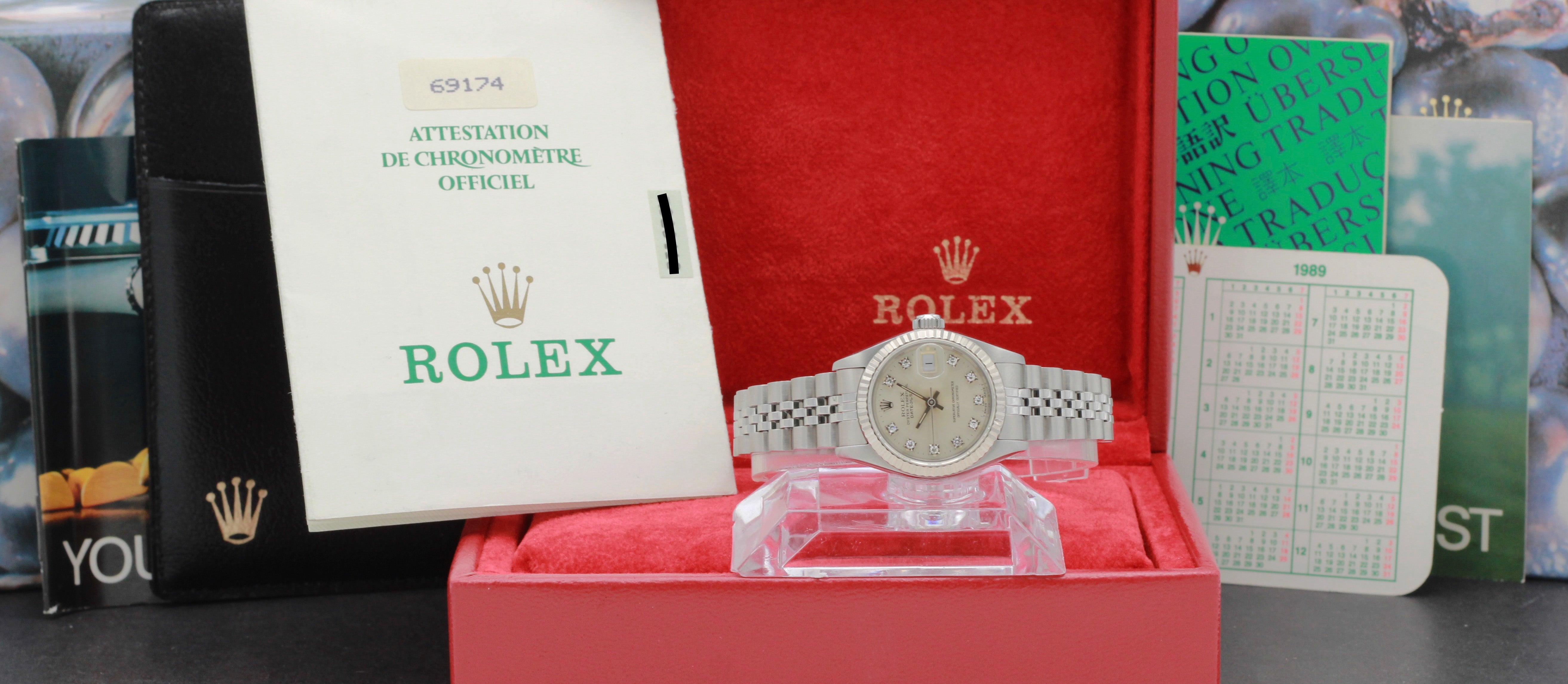 Rolex Oyster Perpetual Lady Datejust 69174G - 1989 - Rolex horloge - Rolex kopen - Rolex dames horloge - Trophies Watches