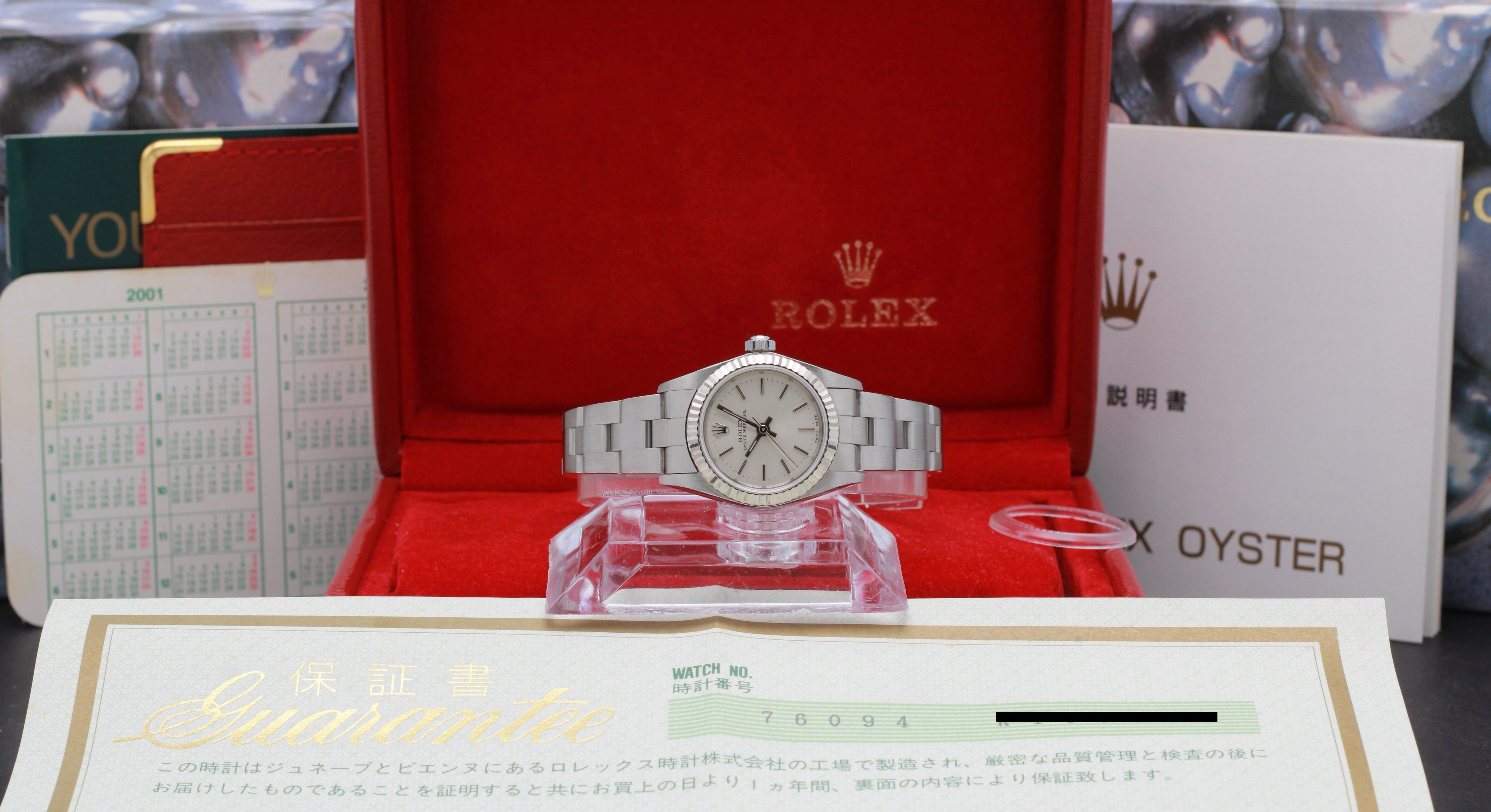 Rolex Oyster Perpetual 76094 - 2001 - Rolex horloge - Rolex kopen - Rolex dames horloge - Trophies Watches