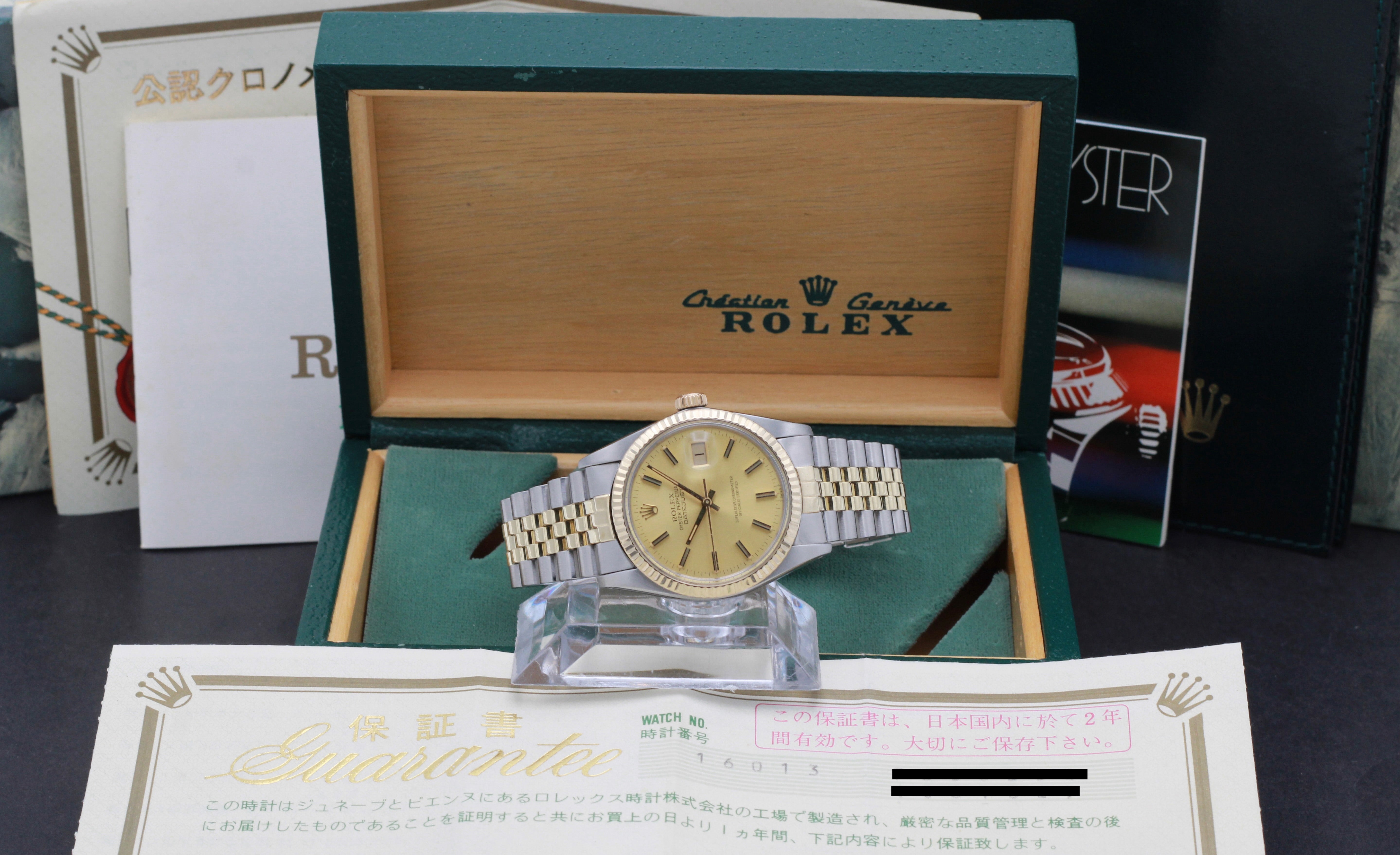 Rolex Datejust 16013 - 1983 - Rolex horloge - Rolex kopen - Rolex heren horloge - Trophies Watches