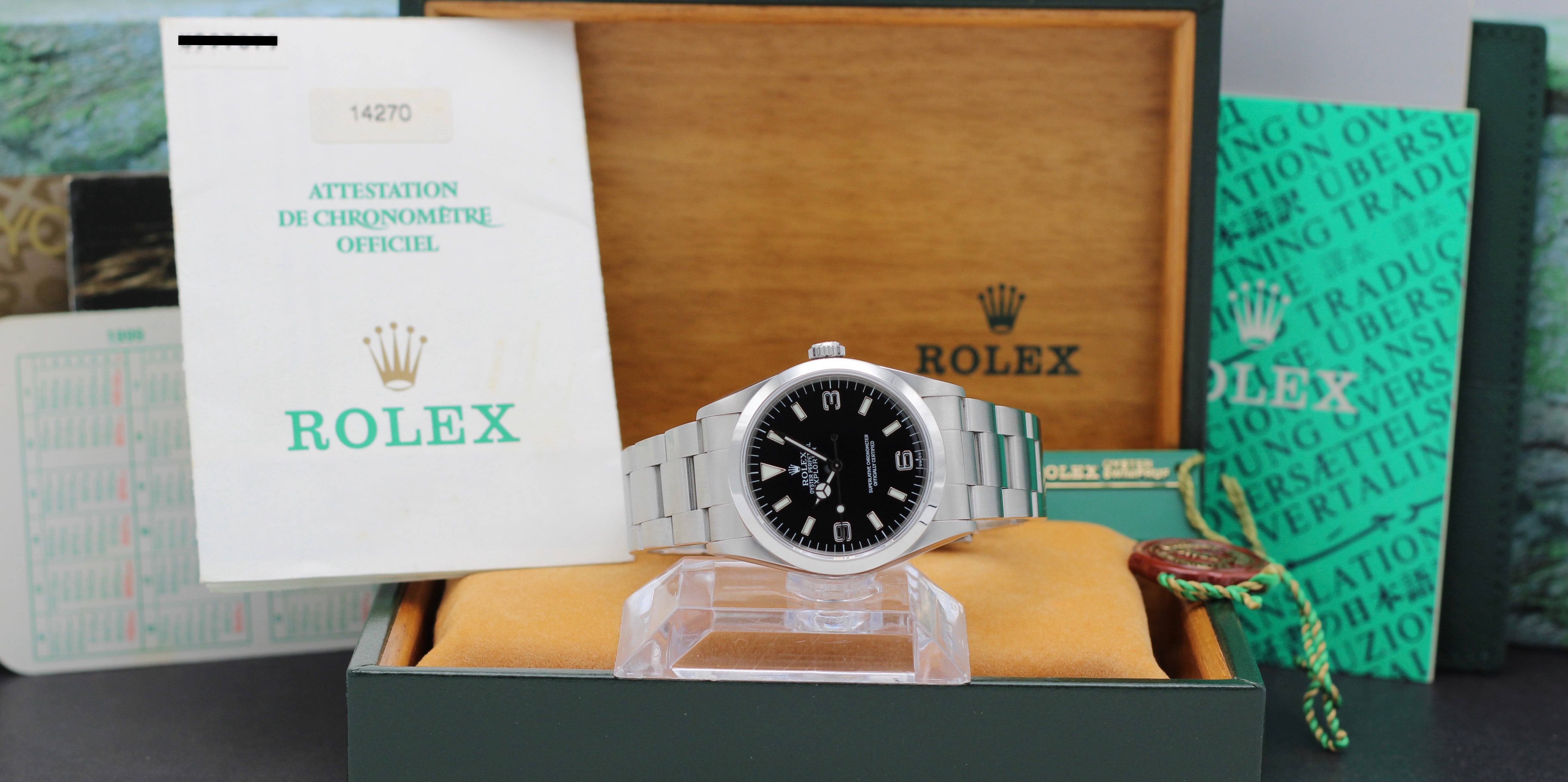 Rolex Explorer 14270 - 1999 - Rolex horloge - Rolex kopen - Rolex heren horloge - Trophies Watches