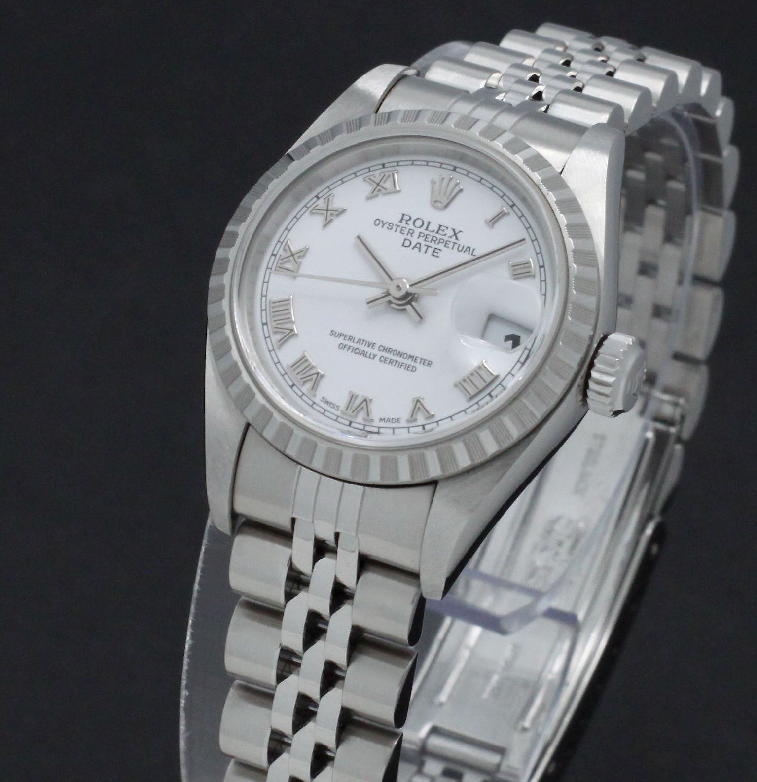 Rolex Oyster Perpetual Lady Date 79240 - 2002 - Rolex horloge - Rolex kopen - Rolex dames horloge - Trophies Watches