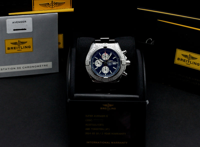 Breitling Super Avenger II A13371 - 2014 - Breitling horloge - Breitling kopen - Breitling heren horloge - Trophies Watches