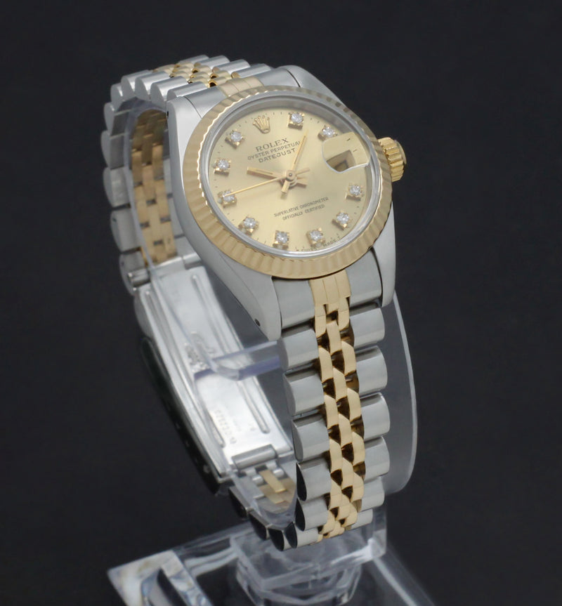 Rolex Lady-Datejust 69173G - 1991 - Rolex horloge - Rolex kopen - Rolex dames horloge - Trophies Watches