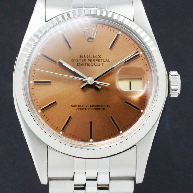 Rolex Datejust 16014 Red Dial 1984 Trophies Watches