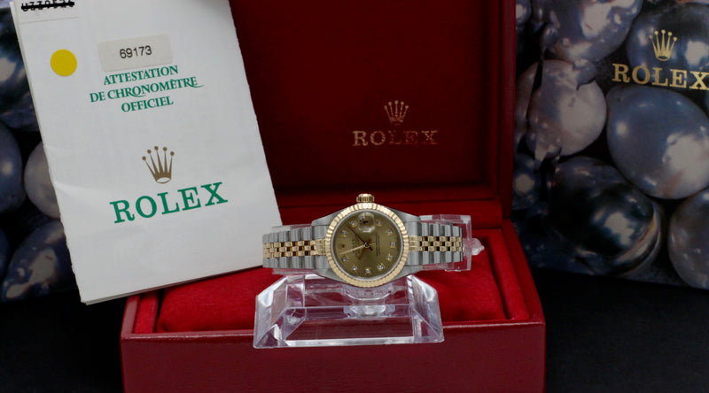 Rolex Lady-Datejust 69173G - 1999 - Rolex horloge - Rolex kopen - Rolex dames horloge - Trophies Watches