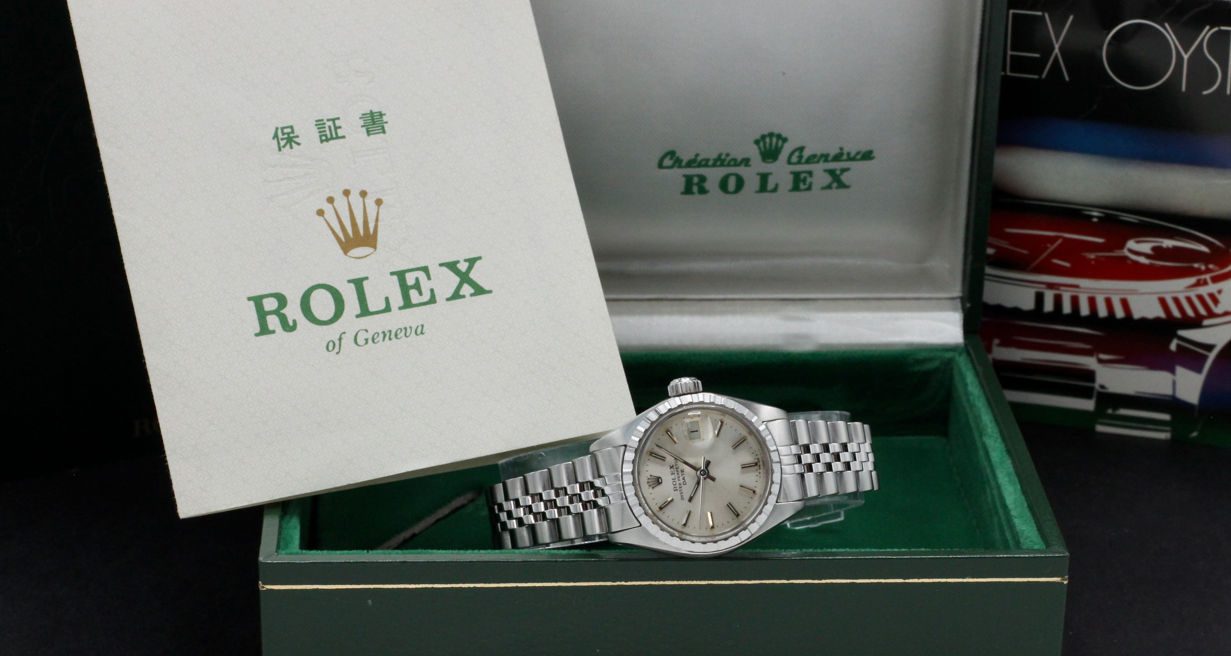 Rolex Oyster Perpetual Lady Date 6924 - 1980 - Rolex horloge - Rolex kopen - Rolex dames horloge - Trophies Watches