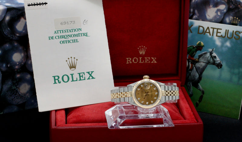 Rolex Lady-Datejust 69173G - 1995 - Rolex horloge - Rolex kopen - Rolex dames horloge - Trophies Watches