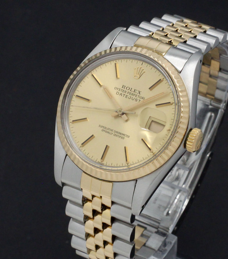 Rolex Datejust 16013 - 1984 - Rolex horloge - Rolex kopen - Rolex heren horloge - Trophies Watches