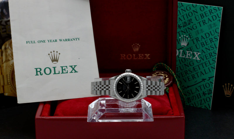 Rolex Oyster Perpetual Lady Date 69240 - 1990 - Rolex horloge - Rolex kopen - Rolex dames horloge - Trophies Watches