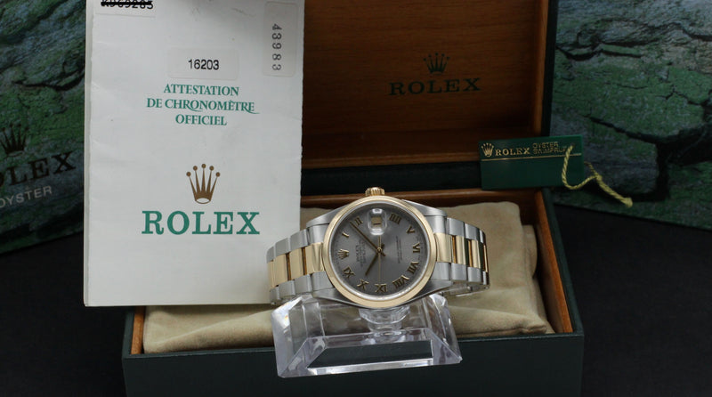 Rolex Datejust 16203 - 2001 - Rolex horloge - Rolex kopen - Rolex heren horloge - Trophies Watches