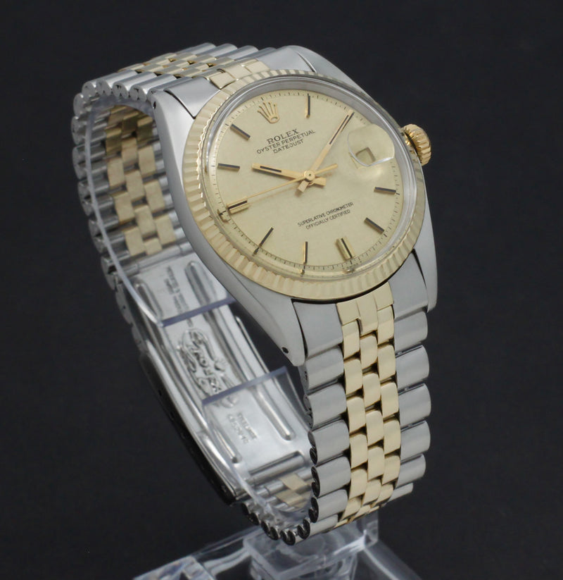 Rolex Datejust 1601 - 1972 - goud/staal - two/tone - Rolex horloge - Rolex kopen - Rolex heren horloge - Trophies Watches