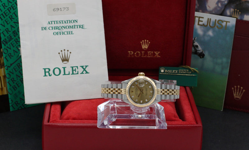 Rolex Lady-Datejust 69173G - 1994 - Rolex horloge - Rolex kopen - Rolex dames horloge - Trophies Watches