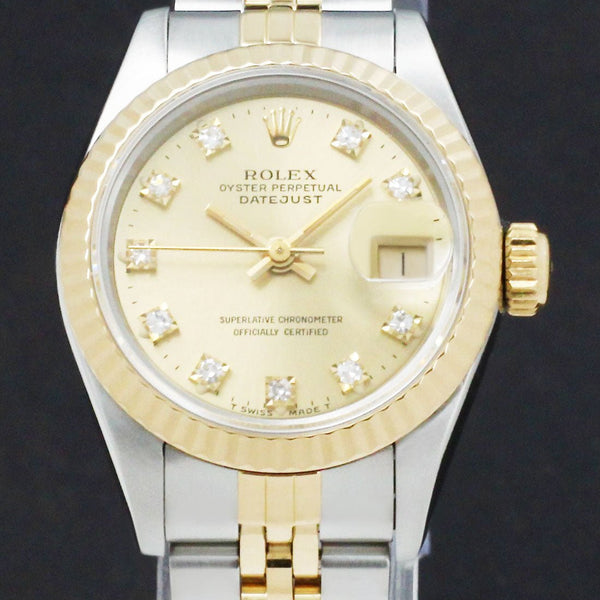 Rolex Lady-Datejust 69173G - 1990 - Rolex horloge - Rolex kopen - Rolex dames horloge - Trophies Watches