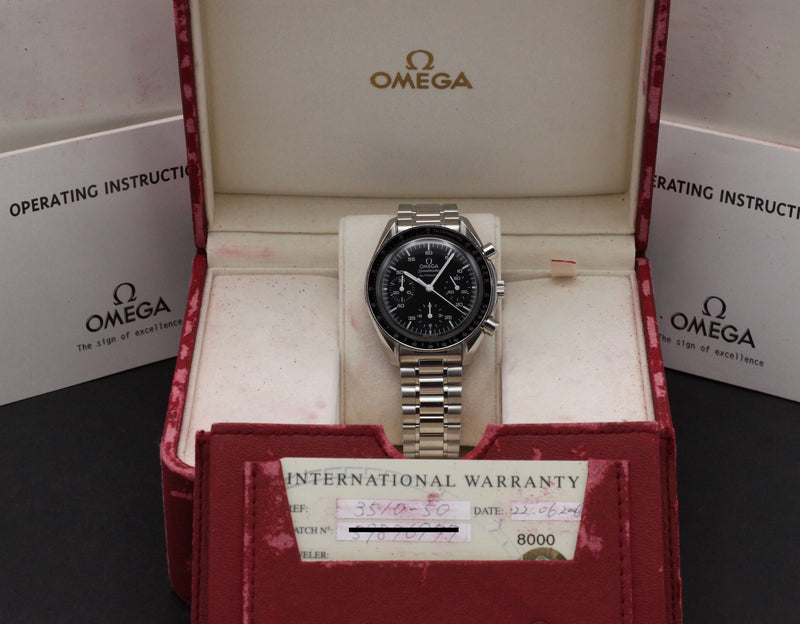 Omega Speedmaster Reduced 3510.50.00 - 1995 - Omega horloge - Omega kopen - Omega heren horloge - Trophies Watches