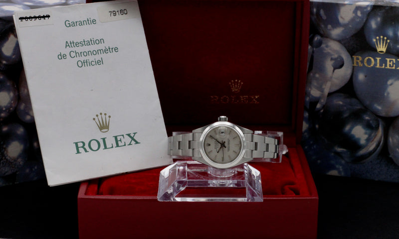 Rolex Oyster Perpetual Lady Date 79160 - 2005 - Rolex horloge - Rolex kopen - Rolex dames horloge - Trophies Watches