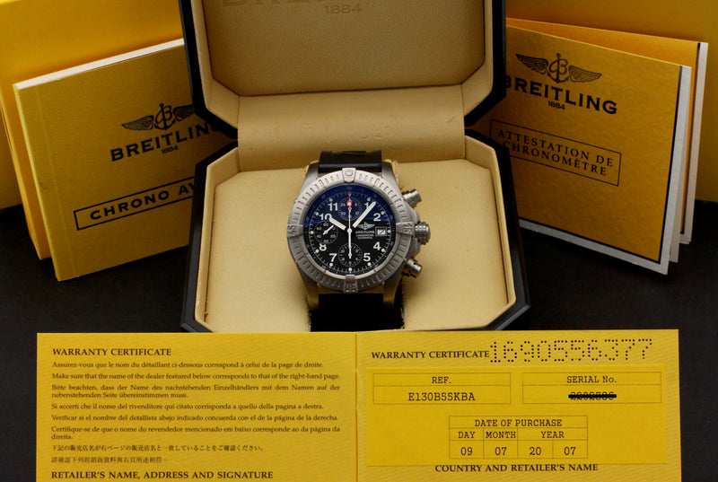 Breitling Avenger E13360 - 2007 - Breitling horloge - Breitling kopen - Breitling heren horloge - Trophies Watches