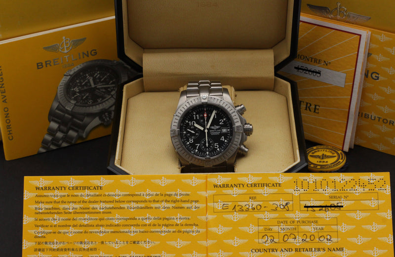 Breitling Avenger E13360 - 2002 - Breitling horloge - Breitling kopen - Breitling heren horloge - Trophies Watches